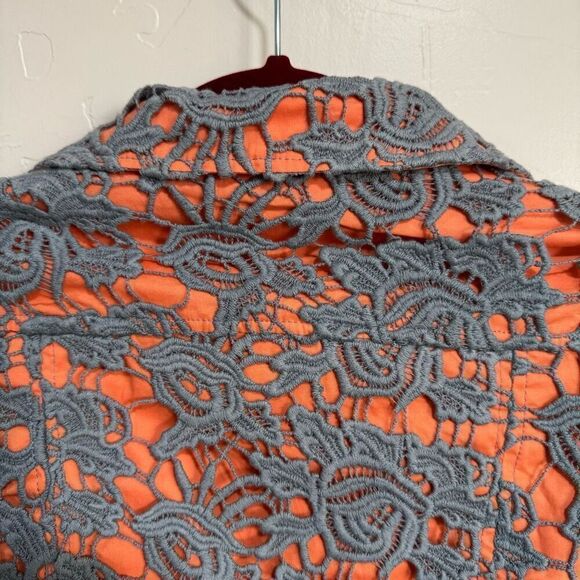Darling Coral & Grey Blazer Size small - Picture 5 of 7